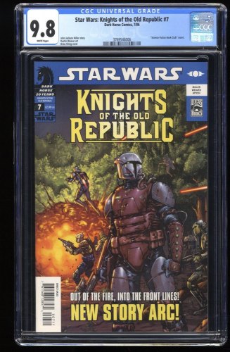 Cover Scan: Star Wars: Knights of the Old Republic #7 CGC NM/M 9.8 White Pages Rohlan Dyre - Item ID #276141