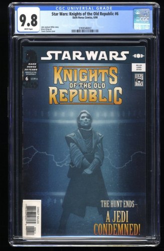 Cover Scan: Star Wars: Knights of the Old Republic #6 CGC NM/M 9.8 White Pages - Item ID #276147