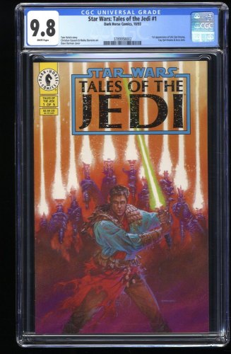 Cover Scan: Star Wars: Tales of the Jedi #1 CGC NM/M 9.8 1st Ulic & Cay Qel-Droma! - Item ID #276235
