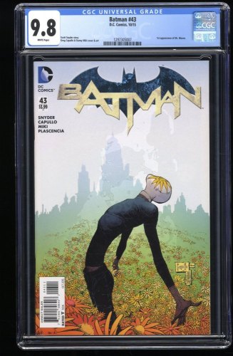 Cover Scan: Batman (2011) #43 CGC NM/M 9.8 White Pages 1st Mr. Bloom! - Item ID #276269