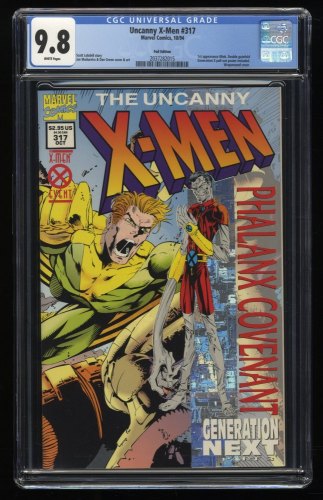 Cover Scan: Uncanny X-Men #317 CGC NM/M 9.8 White Pages Foil Variant - Item ID #276526