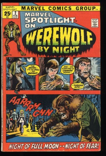 Cover Scan: Marvel Spotlight #2 FN- 5.5 1st Appearance Werewolf by Night!! - Item ID #277044