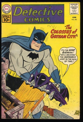 Cover Scan: Detective Comics (1937) #292 FN+ 6.5 Sheldon Moldoff Cover Art! Giant Batman! - Item ID #277074
