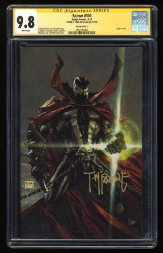 Cover Scan: Spawn #300 CGC NM/M 9.8 White Pages Signed By Mcfarlane SS! L Virgin Variant - Item ID #277837