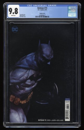 Cover Scan: Batman (2016) #73 CGC NM/M 9.8 White Pages Ben Oliver Variant - Item ID #277848
