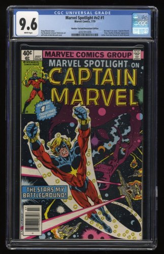 Cover Scan: Marvel Spotlight (1979) #1 CGC NM+ 9.6 White Pages Number/Newsstand Variant - Item ID #278356