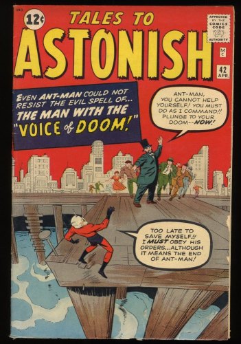 Cover Scan: Tales To Astonish #42 FN 6.0 1st Appearance The Voice! Ant-Man! - Item ID #279163