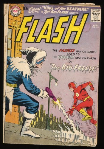 Cover Scan: Flash #114 GD 2.0 2nd Appearance Captain Cold! Infantino! - Item ID #279165
