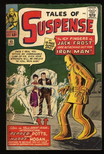 Cover Scan: Tales Of Suspense #45 VG/FN 5.0 1st Pepper Potts and Happy Hogan! - Item ID #279181