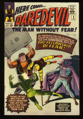 Cover Scan: Daredevil #6 FN/VF 7.0 1st full Appearance of Mr. Mister Fear! - Item ID #279194