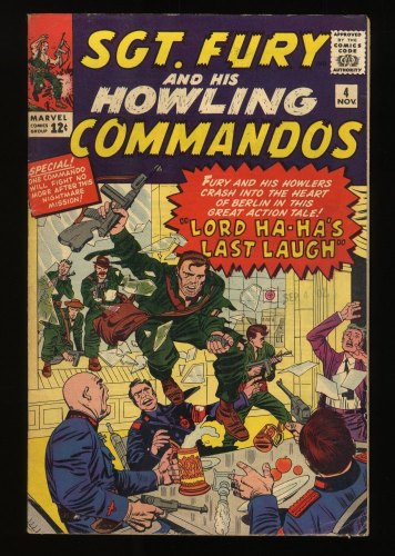 Cover Scan: Sgt. Fury and His Howling Commandos #4 FN 6.0 1st Appearance Pam Hawley! - Item ID #279241
