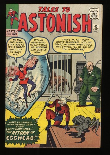 Cover Scan: Tales To Astonish #45 FN- 5.5 2nd Appearance Wasp! - Item ID #279242