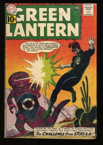 Cover Scan: Green Lantern #8 VG 4.0 Grey Tone Cover! Kane and Adler Cover Art! - Item ID #279246
