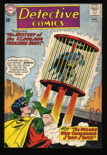 Cover Scan: Detective Comics #313 FN- 5.5 Silver Age Batman! Martian Manhunter! - Item ID #279275