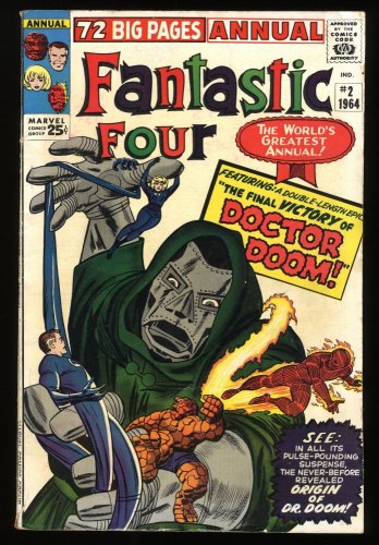 Cover Scan: Fantastic Four Annual #2 VG+ 4.5 Origin of Doctor Doom! - Item ID #279342