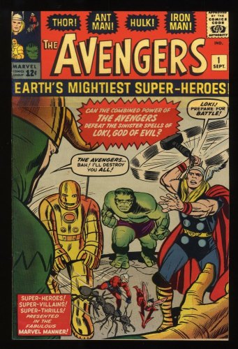 Cover Scan: Avengers #1 P 0.5 (Restored) Thor Captain America Iron Man Hulk Appearances! - Item ID #279739