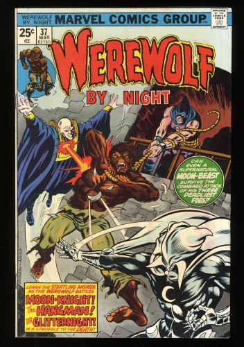 Cover Scan: Werewolf By Night #37 FN+ 6.5 3rd Appearance Moon Knight! Final Ending! - Item ID #280001