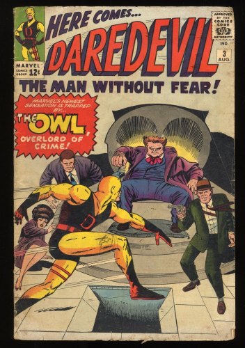 Cover Scan: Daredevil #3 VG 4.0 1st Appearance and Origin of the Owl! - Item ID #280052