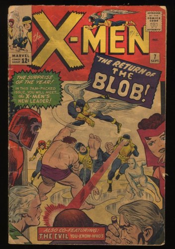 Cover Scan: X-Men #7 GD 2.0 Blob! Magneto! Scarlet Witch Appearances! - Item ID #280055