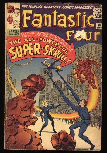 Cover Scan: Fantastic Four #18 GD/VG 3.0 1st Appearance of Super Skrull! - Item ID #280202