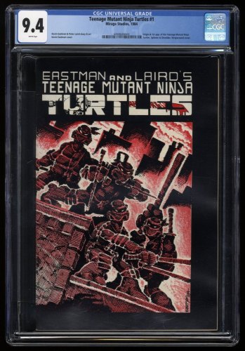 Cover Scan: Teenage Mutant Ninja Turtles #1 CGC NM 9.4 White Pages - Item ID #280263