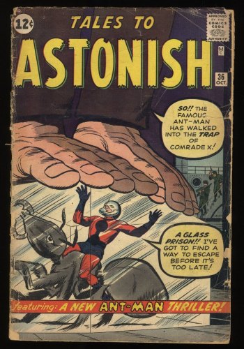 Cover Scan: Tales To Astonish #36 GD- 1.8 2nd Full Ant Man! Jack Kirby! - Item ID #280291