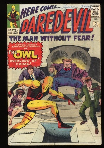 Cover Scan: Daredevil #3 VG- 3.5 1st Appearance and Origin of the Owl! - Item ID #280357