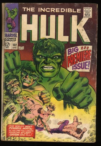 Cover Scan: Incredible Hulk #102 GD- 1.8 Continued from Tales 101! - Item ID #280403