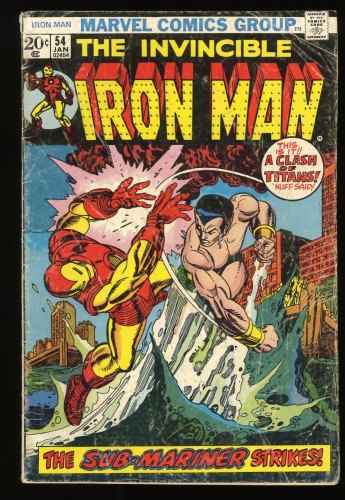 Cover Scan: Iron Man #54 GD+ 2.5 1st Appearance Moondragon! Marvel! Gil Kane Cover! - Item ID #280426