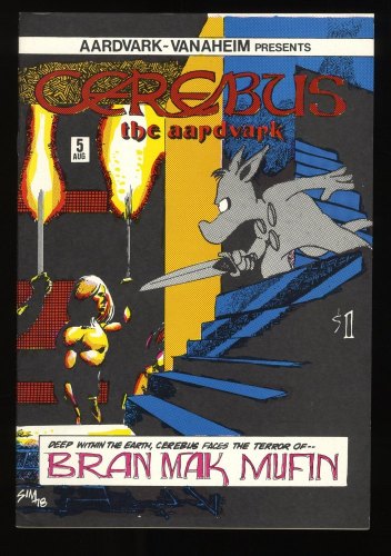 Cover Scan: Cerebus the Aardvark #5 VF/NM 9.0 Robert E. Howard Spoof! Dave Sim Cover! - Item ID #280782