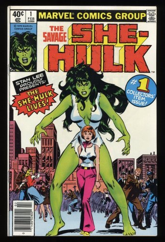 Cover Scan: Savage She-Hulk #1 NM- 9.2 Newsstand Variant - Item ID #280832