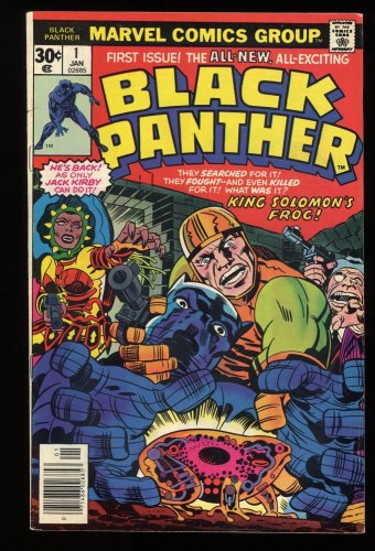 Cover Scan: Black Panther (1977) #1 FN+ 6.5 King Solomon's Frog! 1st Solo Title! Kirby Art! - Item ID #280974