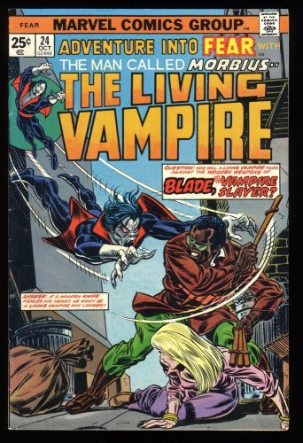 Cover Scan: Fear #24 FN- 5.5 Classic Battle of Morbius Versus Blade!!! - Item ID #281707