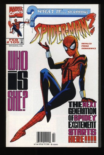 Cover Scan: What If? #105 VF 8.0 Newsstand Variant 1st Appearance Spider-Girl! - Item ID #282438