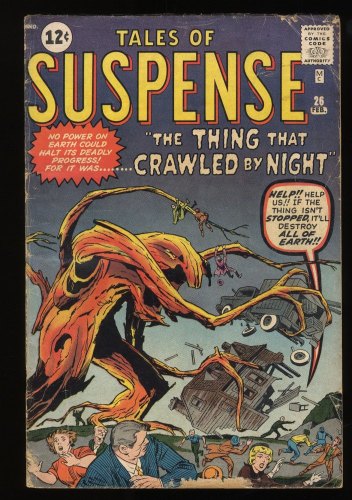 Cover Scan: Tales Of Suspense #26 VG- 3.5 1st 12C Issue! Jack Kirby/George Klein Cover! - Item ID #283245