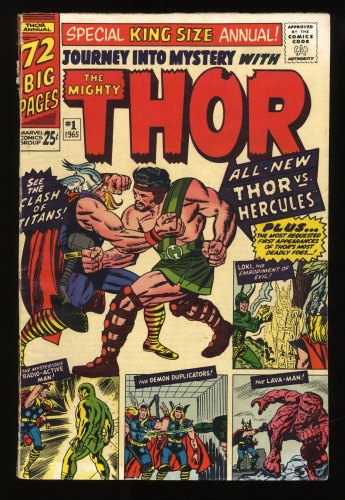 Cover Scan: Journey Into Mystery Annual #1 VG/FN 5.0 Thor 1st Hercules!! - Item ID #283252