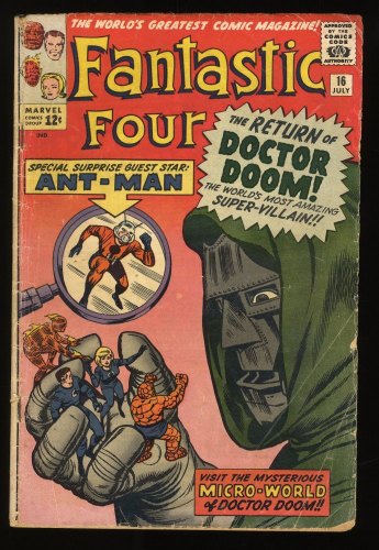 Cover Scan: Fantastic Four #16 GD/VG 3.0 Doctor Doom and Ant-Man Appearance! - Item ID #283387