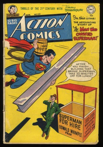Cover Scan: Action Comics #159 VG- 3.5 Superman!  Golden Age!  Curt Swan! - Item ID #286260