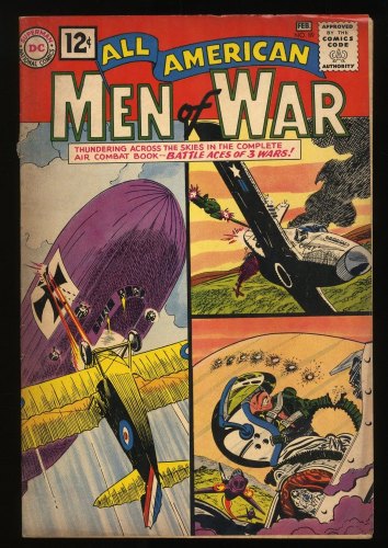 Cover Scan: All-American Men of War #89 FN- 5.5 Jerry Grandenetti cover! Irv Novick art! - Item ID #286806
