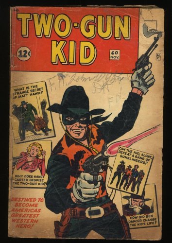 Cover Scan: Two-Gun Kid #60 GD 2.0 1st Appearance of New Two-Gun Kid!!! - Item ID #286821