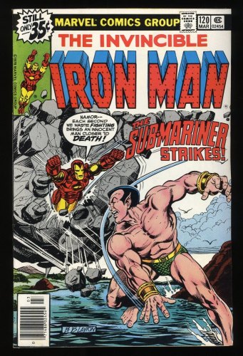 Cover Scan: Iron Man #120 VF+ 8.5 1st Justin Hammer! Vs. Sub-Mariner! Bob Layton Art! - Item ID #287500