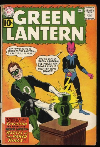 Cover Scan: Green Lantern #9 VG- 3.5 1st Sinestro Cover! First Jordan Brothers! - Item ID #287563