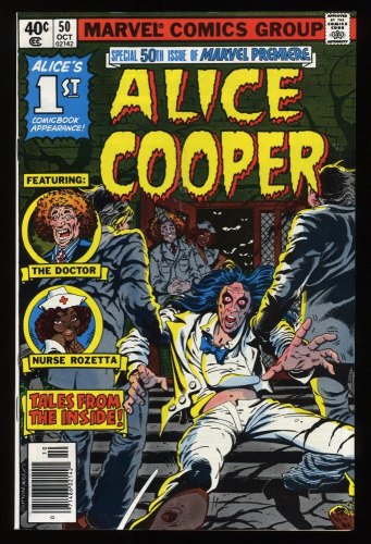 Cover Scan: Marvel Premiere #50 VF/NM 9.0 Newsstand Variant 1st Alice Cooper! - Item ID #287843