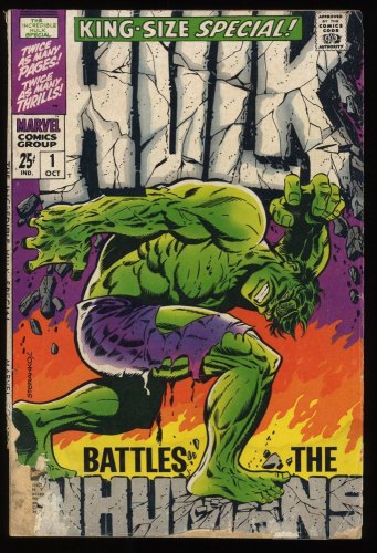 Cover Scan: Incredible Hulk Annual (1968) #1 GD- 1.8 Classic Cover! Steranko! - Item ID #287850