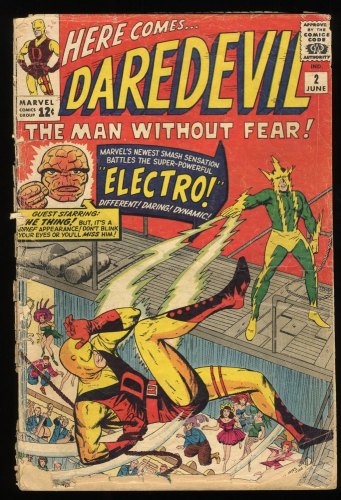 Cover Scan: Daredevil #2 Fair 1.0 2nd Appearance Daredevil and Electro! - Item ID #289589