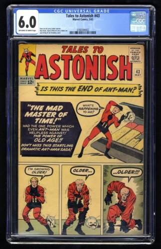 Cover Scan: Tales To Astonish #43 CGC FN 6.0 Early Ant-Man! Stan Lee Story! - Item ID #290309