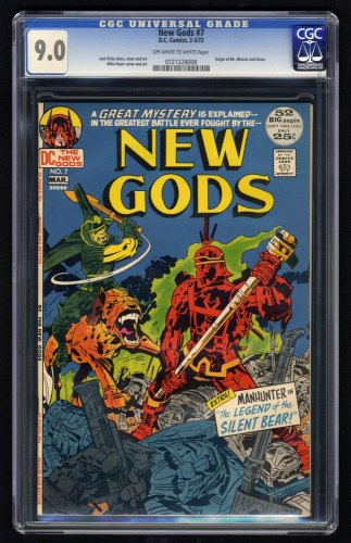 Cover Scan: New Gods #7 CGC VF/NM 9.0 1st Appearance Steppenwolf! Mister Miracle Origin! - Item ID #290396