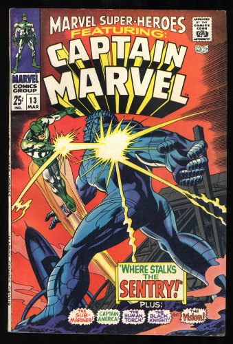 Cover Scan: Marvel Super-Heroes #13 FN+ 6.5 1st Appearance Carol Danvers! - Item ID #290540