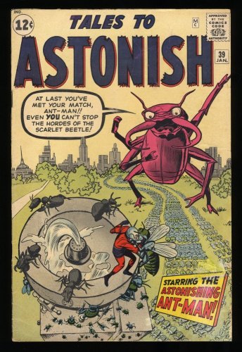 Cover Scan: Tales To Astonish #39 VG 4.0 (Restored) 1st Appearance of Scarlet Beetle! - Item ID #290572