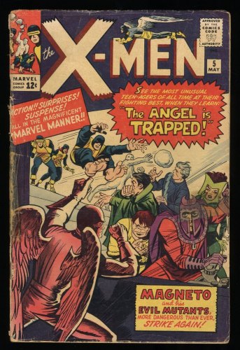Cover Scan: X-Men #5 FA/GD 1.5 3rd Appearance Magneto! 2nd Scarlet Witch! - Item ID #290576